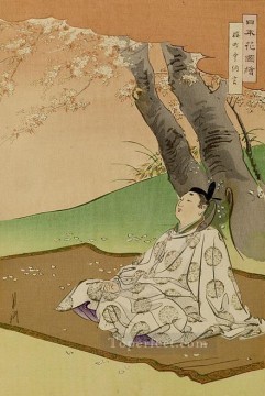 nihon hana zue 1897 2 Ogata Gekko Ukiyo e Pinturas al óleo